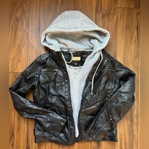 Faux leather jacket